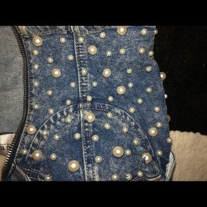 Crop denim top GUESS